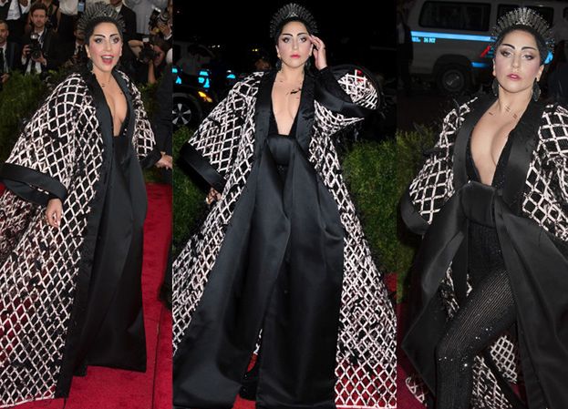 Met Gala 2015: Lady Gaga "ukrywała brzuszek"? (ZDJĘCIA)