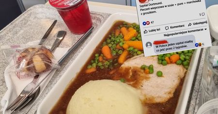 Pokazał obiad z niemieckiego szpitala. Oto reakcja Polaków