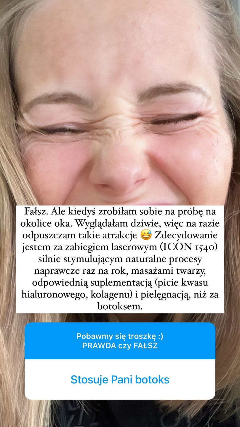 Agata Rubik o botoksie