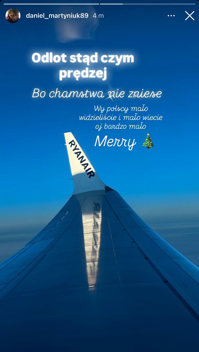 Daniel Martyniuk z przesłaniem do narodu