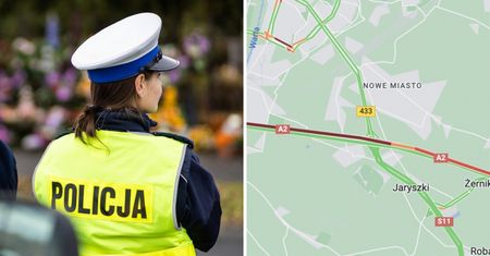 Potężny karambol na A2. Zderzyło się 11 aut