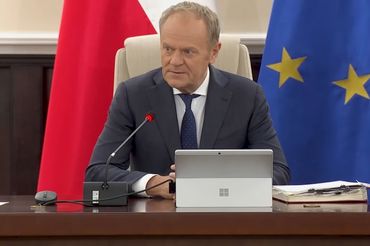 Donald Tuks na posiedzeniu rządu
