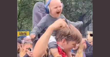 Szokujące nagranie z imprezy techno. "Przynajmniej zakrył dziecku uszy"