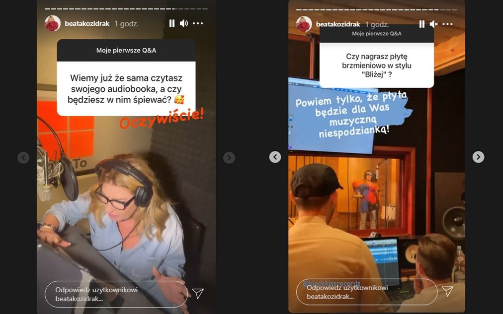 Beata Kozidrak ciężko pracuje.