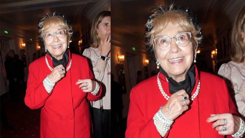 Zamaskowana "elita" na premierze sztuki