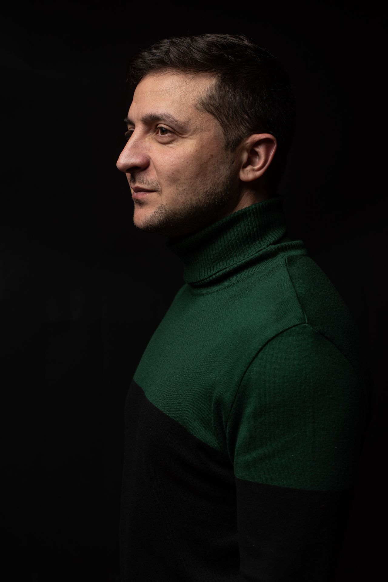 KYIV, UKRAINE - NOVEMBER 30: President of Ukraine Volodymyr Zelensky is seen during a portrait session on November 30, 2019 in Kyiv, Ukraine. (Photo by Oleksii Furman/Getty Images)