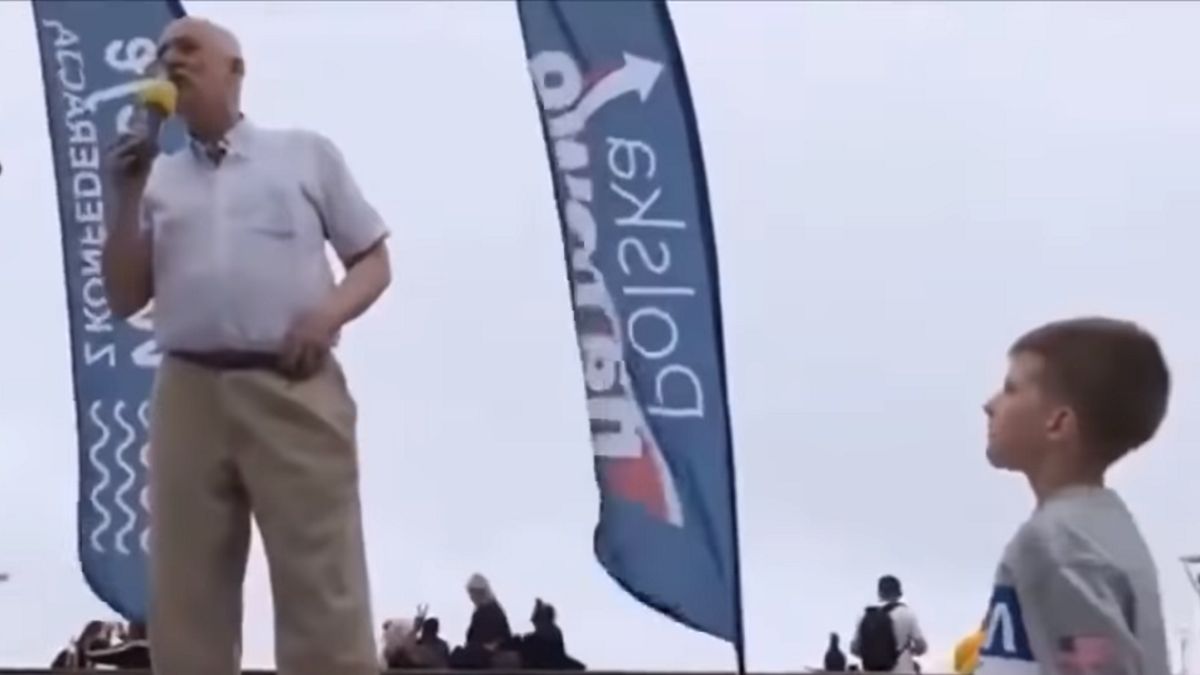 Chłopczyk zagłuszył Korwina