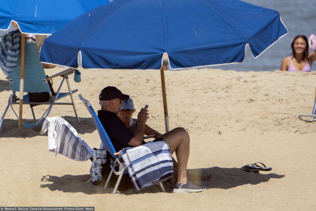 Joe Biden na plaży