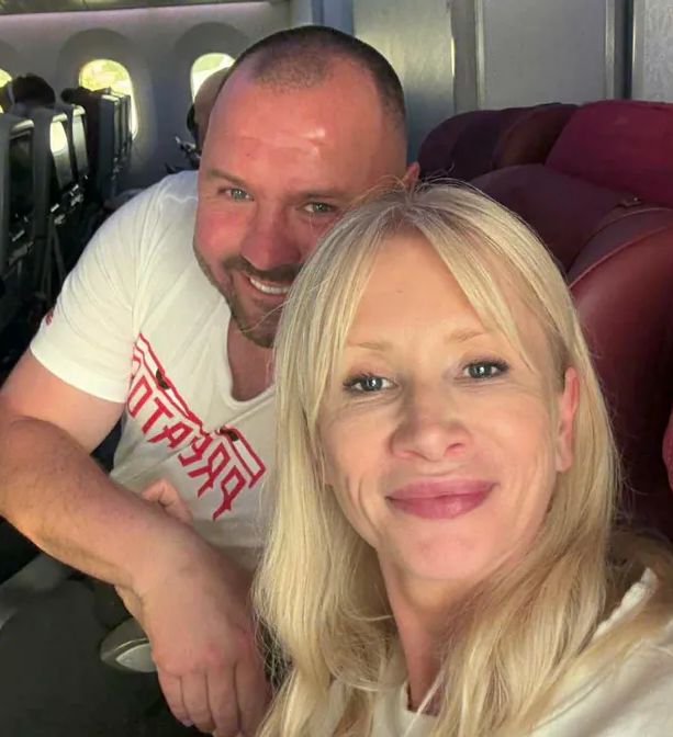 Ewa Gawryluk z mężem