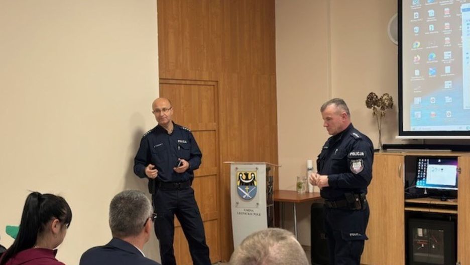 W Legnickim Polu odbyła się debata o bezpieczeństwie mieszkańców (źródło: KMP Legnica)