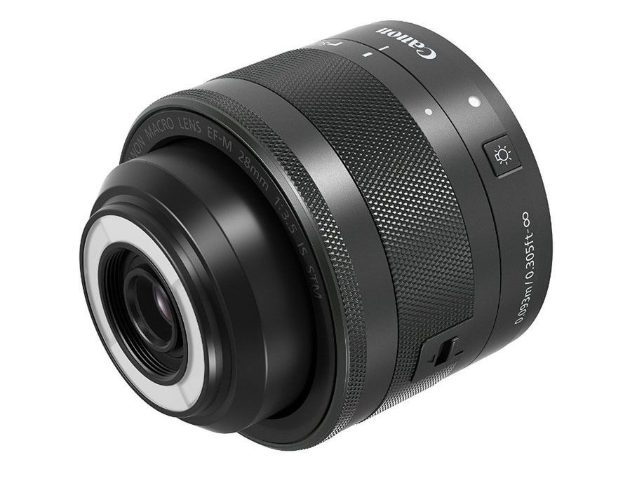 Canon EF-M 28mm f/3.5 IS STM Macro będzie wyposażony we wbudowany ring flash 2