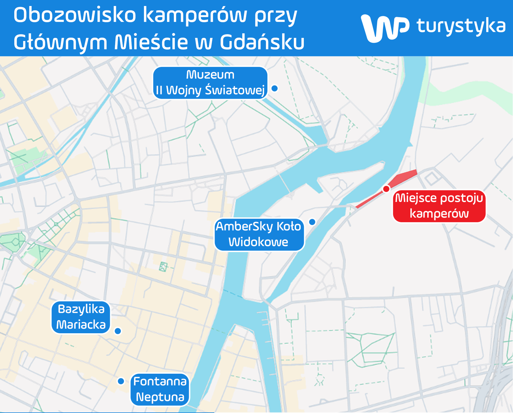 Obozowisko kamperów w Gdańsku