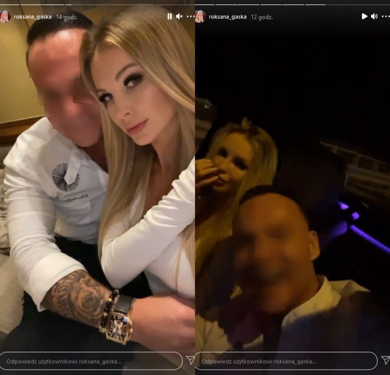 Roksana Gąska z chłopakiem