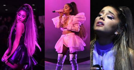 Poruszona Ariana Grande w pięciu stylizacjach na koncercie