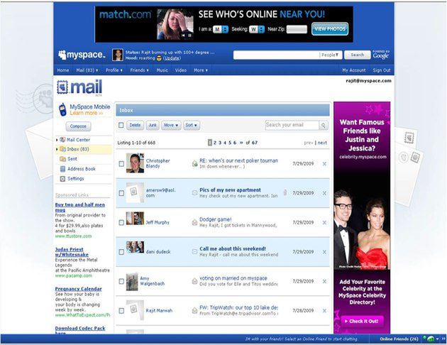 MySpace uruchamia pocztę elektroniczną