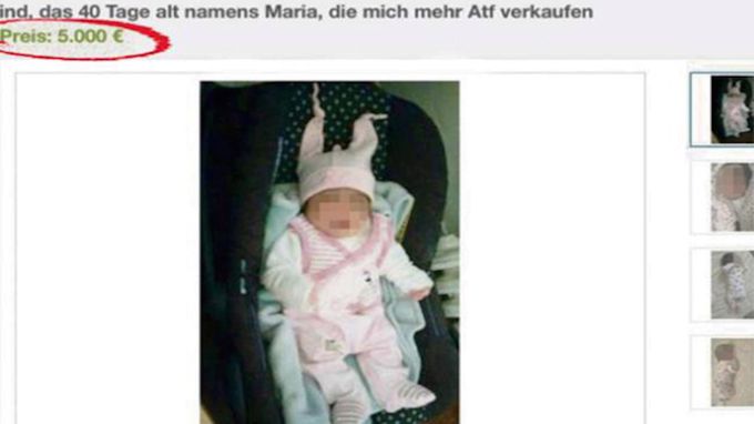 Miesięczne dziecko na sprzedaż