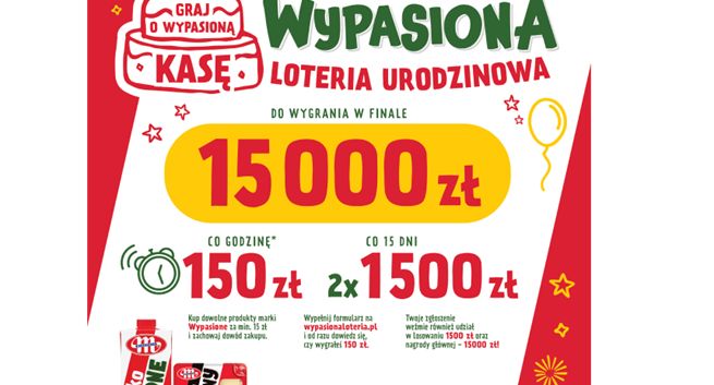 Loteria urodzinowa promuje Wypasione