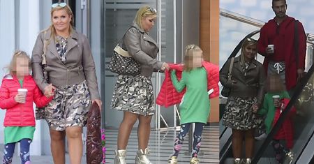 Opalona Skrzynecka w złotych butach zabrała rodzinę do śniadaniówki