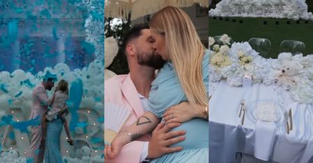 Tak wyglądał gender reveal Andziaks i Luki: morze balonów i konfetti, słodkości oraz tabuny znanych gości