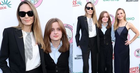 RZADKI WIDOK. Stroniąca od czerwonych dywanów Angelina Jolie ZABRAŁA CÓRKĘ na ściankę. Podobna do sławnej mamy? (ZDJĘCIA)