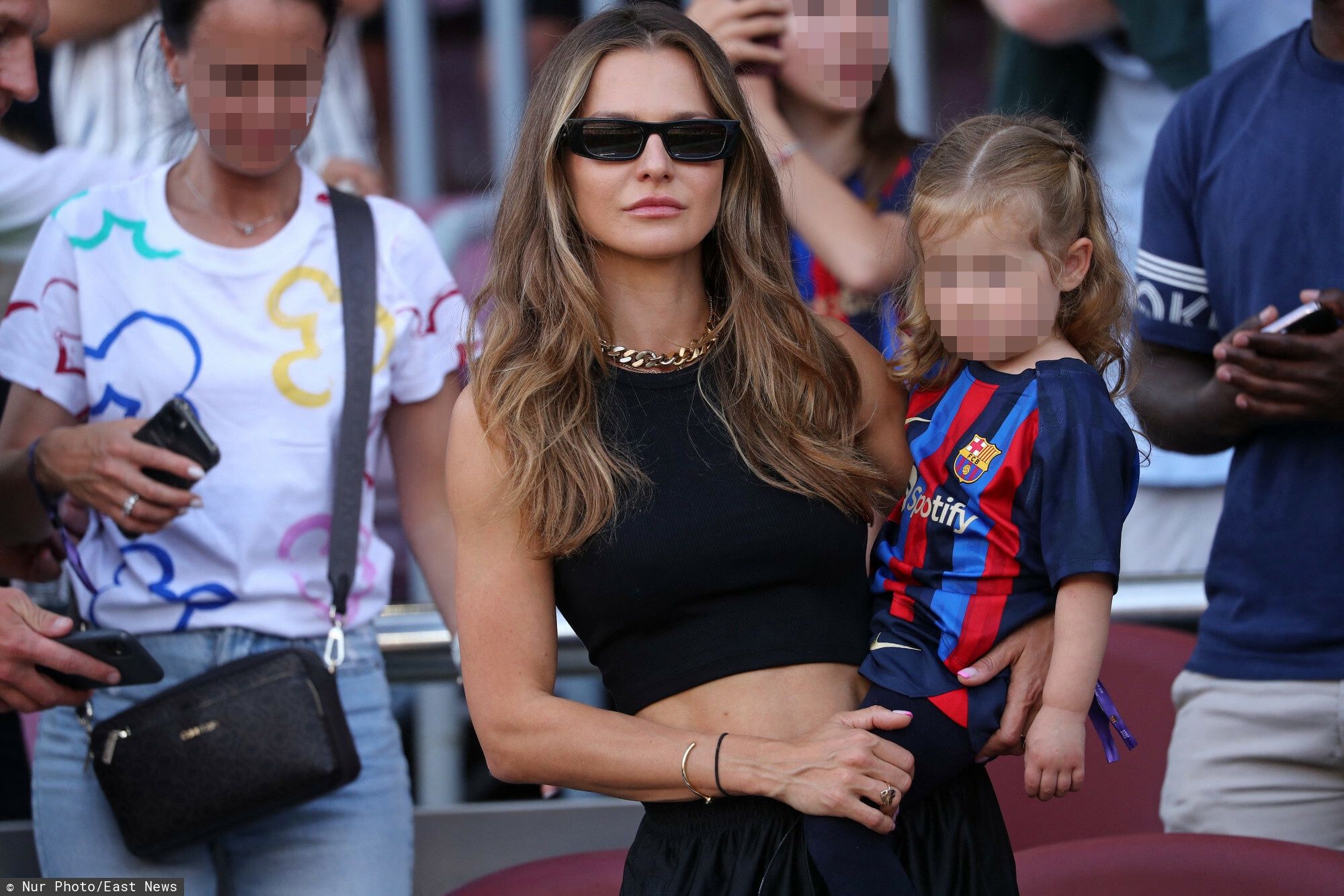 Anna Lewandowska na meczu FC Barcelony