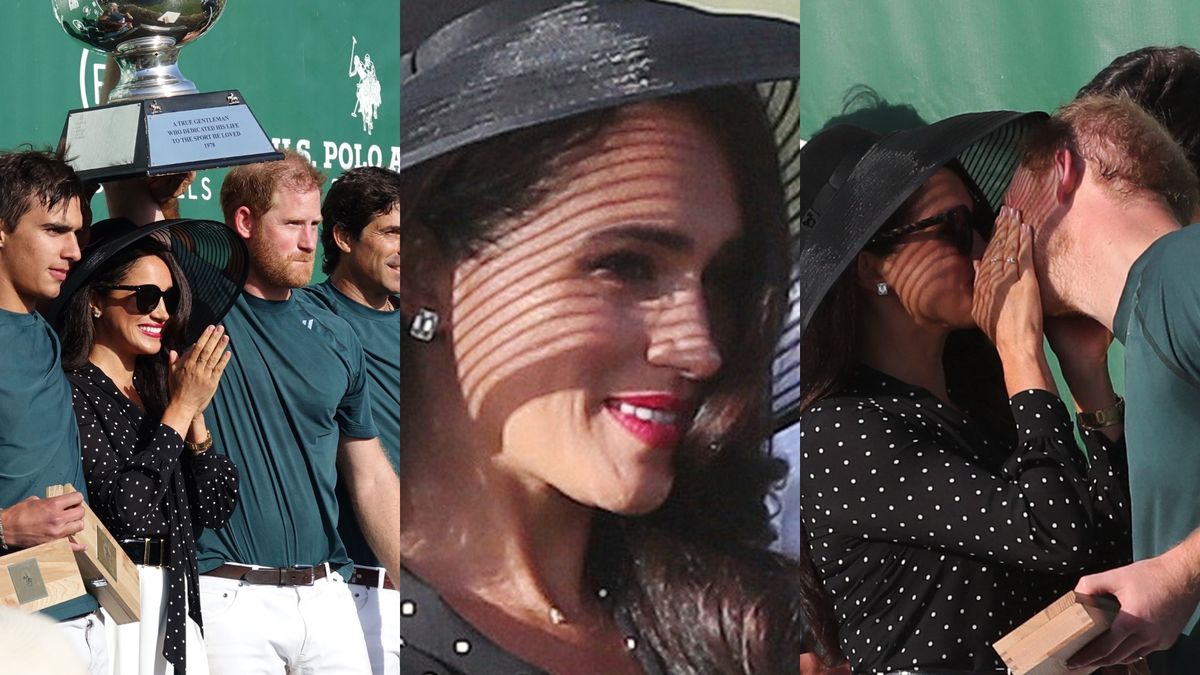 Meghan Markle i książę Harry wymieniają czułości na charytatywnym meczu polo 