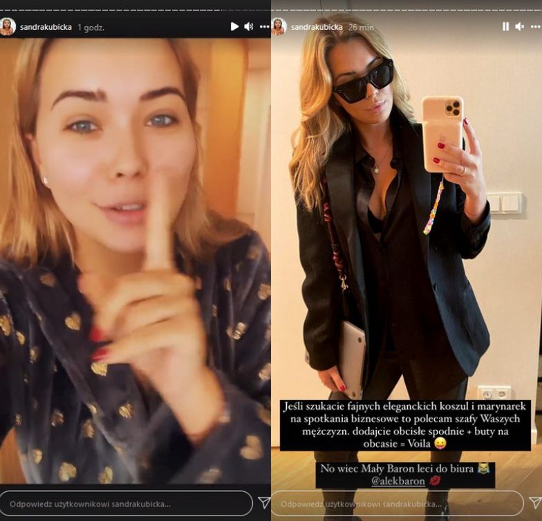 Sandra Kubicka nosi ubrania Barona