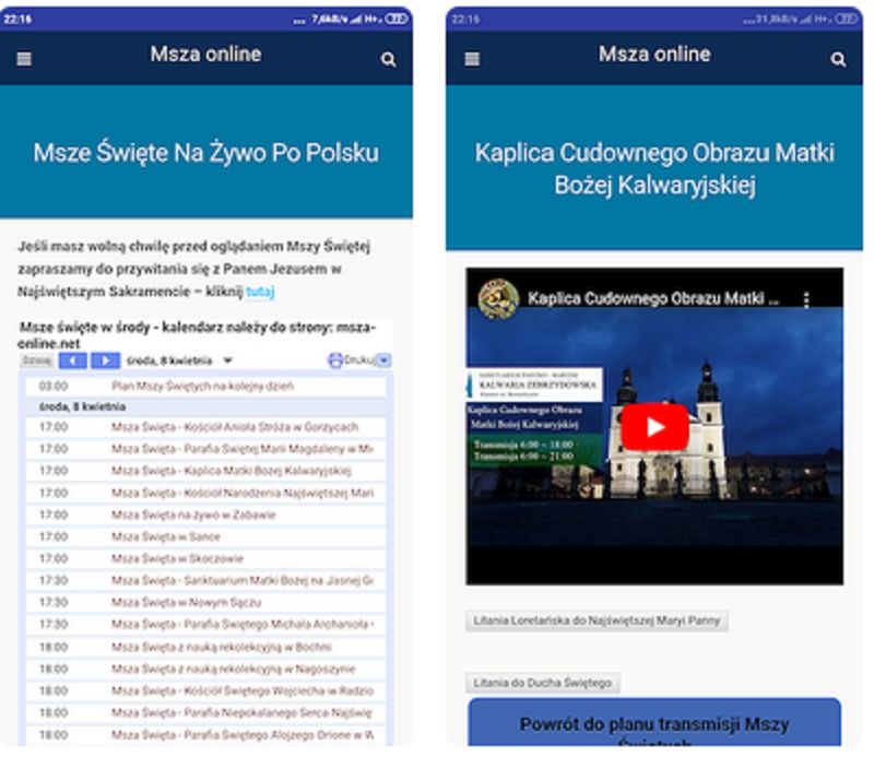 Aplikacja "Msza Online" znakomicie sprawdzi się podczas nadchodzących świąt