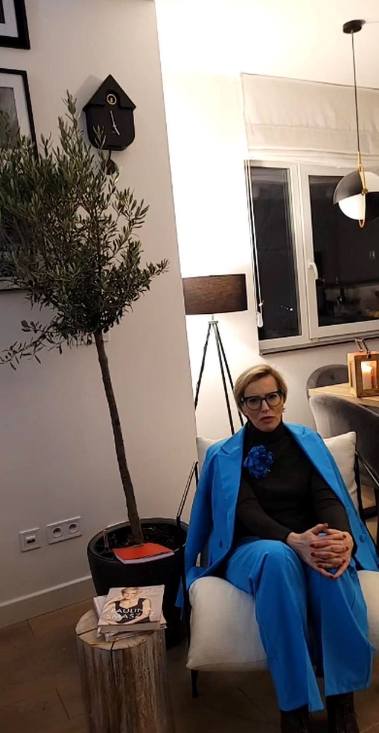 Paulina Smaszcz podczas wieczornej transmisji live