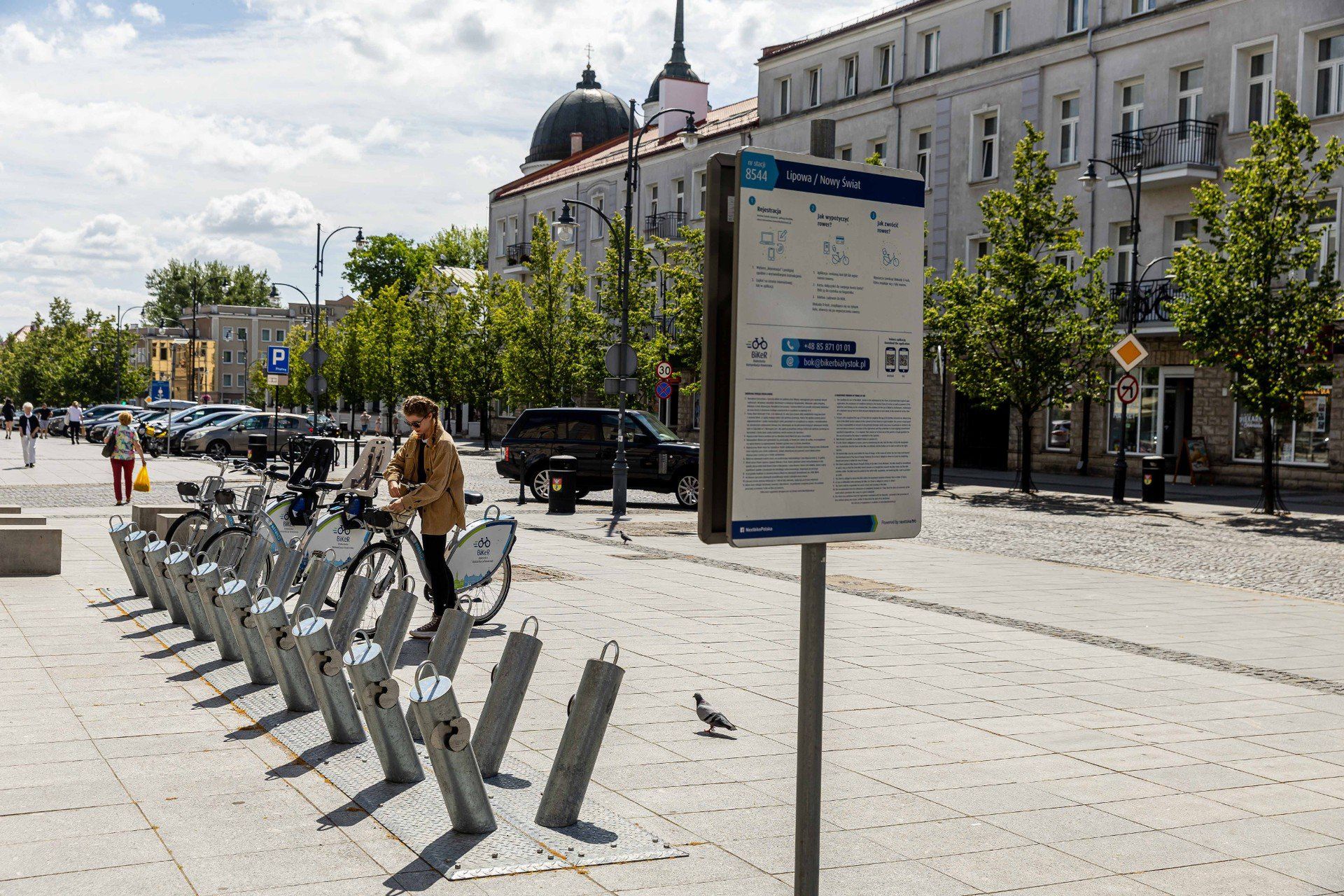 Do dyspozycji użytkowników dwóch kółek na terenie Białegostoku jest 55 stacji rowerowych a na nich 550 rowerów
