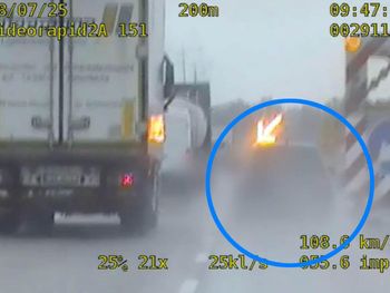 Pijany kierowca uciekał policji na autostradzie A4