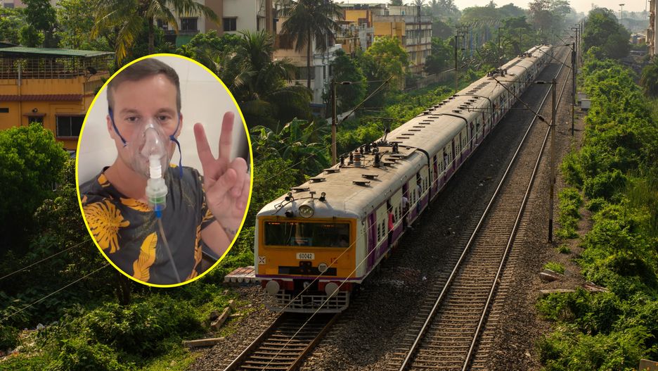 Podróżnik rozchorował się po podróży pociągiem w Indiach