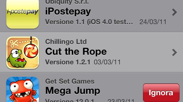Ignoruj powiadomienia o aktualizacjach aplikacji na iOS 1