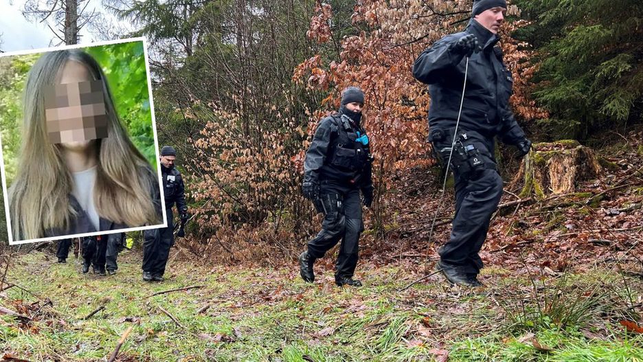 Policja przeszukuje miejsce, gdzie zabita została Luise