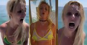 Odziana w bikini Britney Spears WYDZIERA SIĘ na pokładzie łodzi. Przykry widok? (WIDEO)