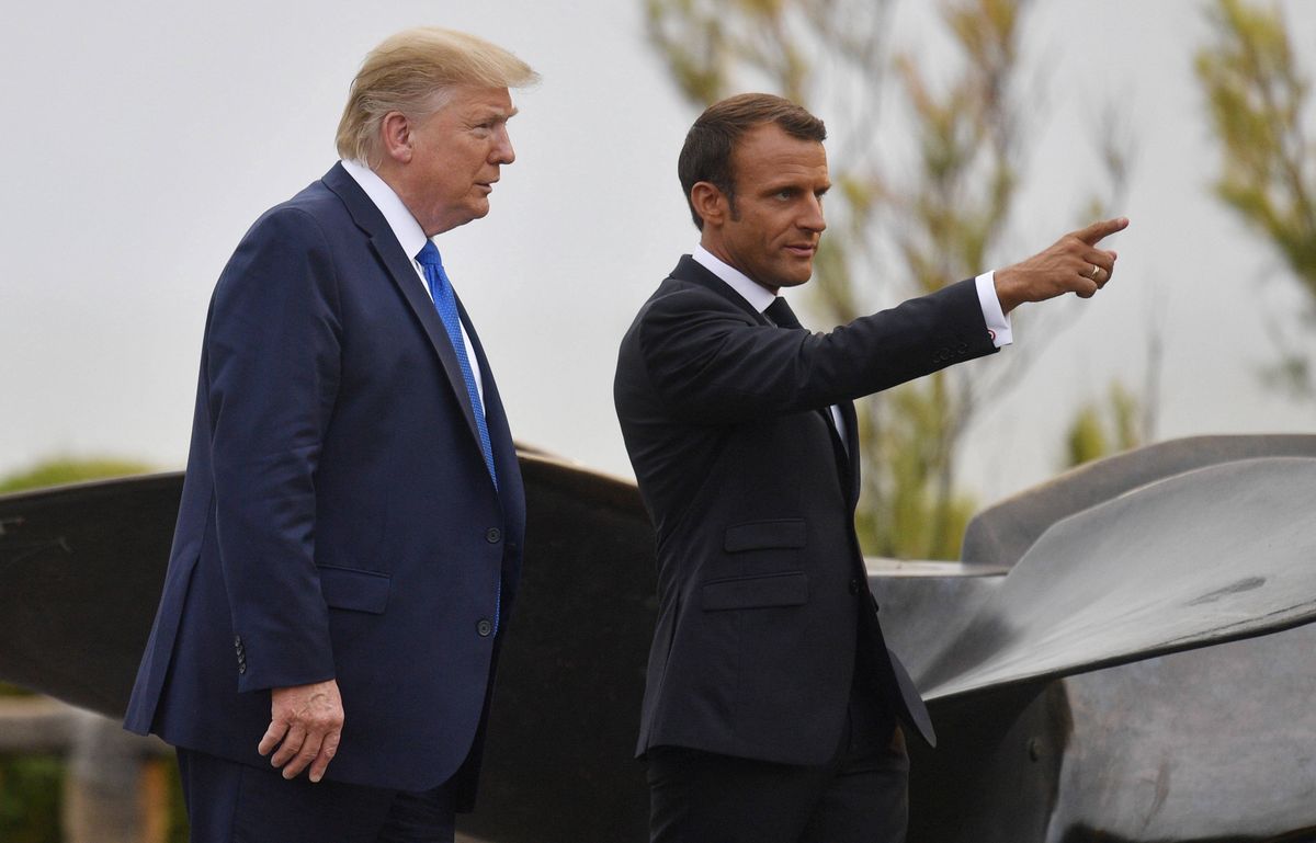 Donald Trump i Emmanuel Macron