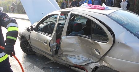 Wypadek na skrzyżowaniu ulicy Wspólnej i Kopernika