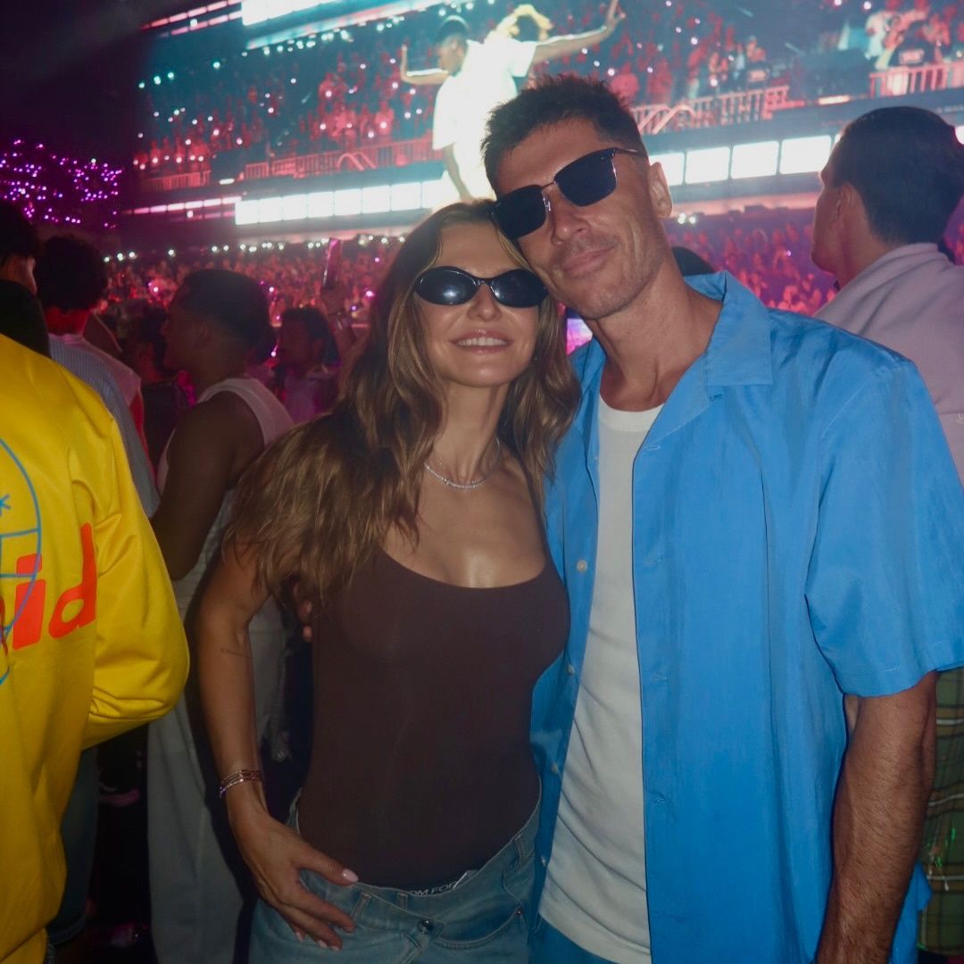 Anna i Robert Lewandowscy na koncercie Bad Bunny'ego