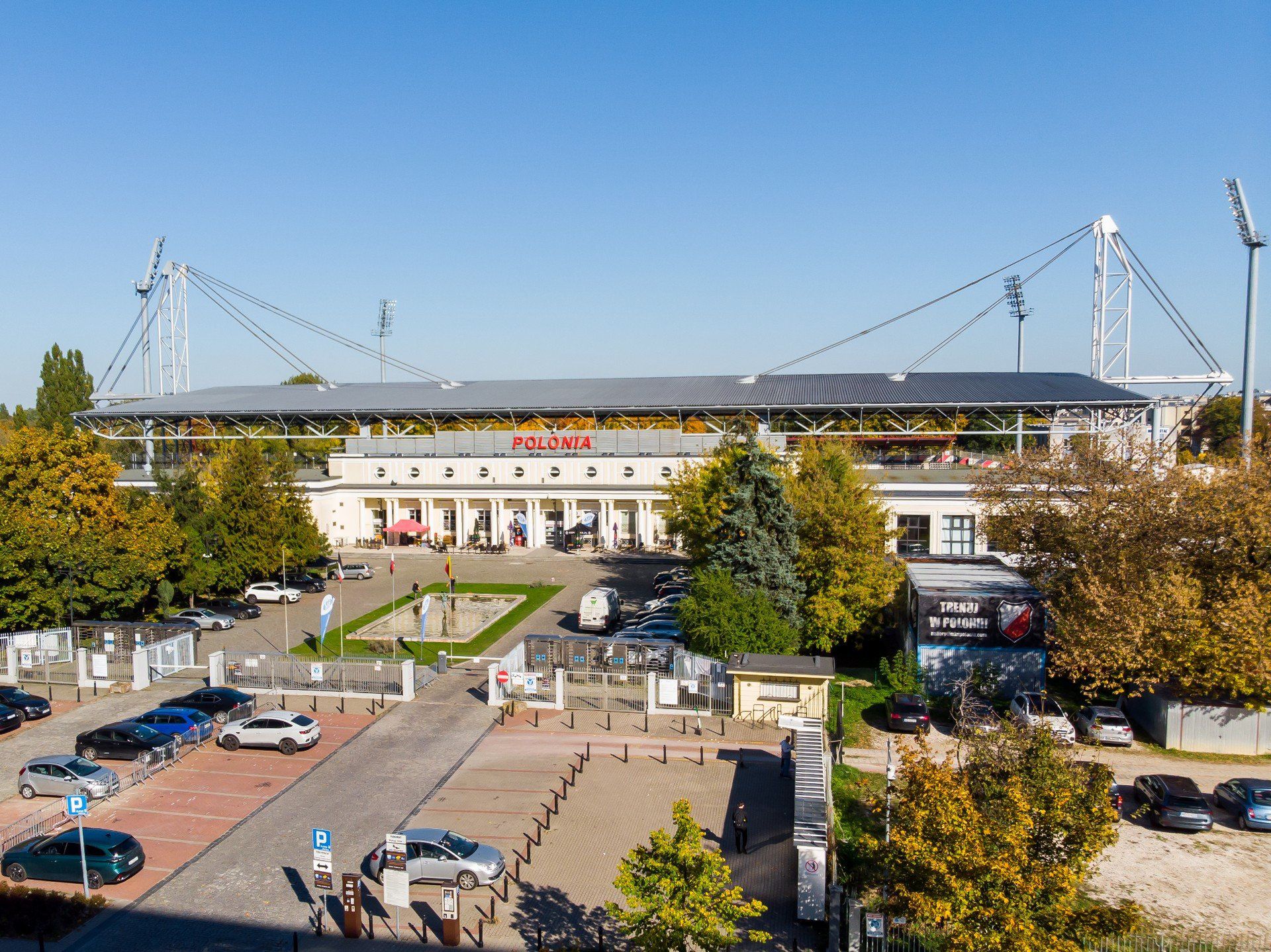 Stadion Polonii Warszawa przy ul. Konwiktorskiej 6 w 2022.