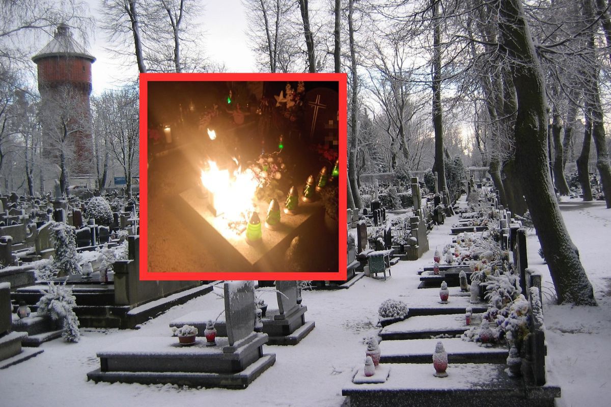 Groźna sytuacja na cmentarzu. Apel strażaków w Boże Narodzenie
