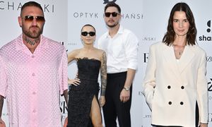 Celebryci wdzięczą się do fotek na otwarciu salonu optycznego: Blanka Lipińska z partnerem, Kizo, Karolina Malinowska... (ZDJĘCIA)