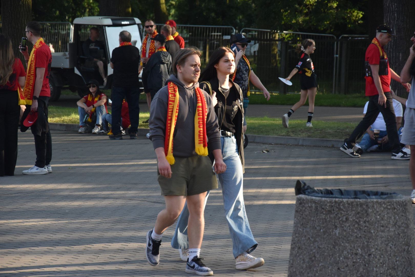 Kibice Sparty na meczu z ROW-em Rybnik.