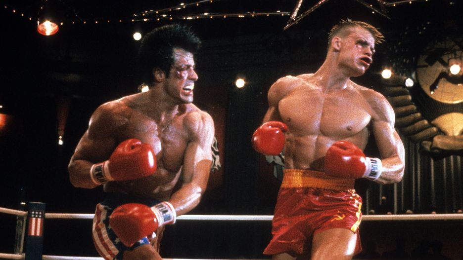 Sylvester Stallone And Dolph Lundgren In 'Rocky IV'
Sylvester Stallone punches Dolph Lundgren in a scene from the film 'Rocky IV', 1985. (Photo by United Artists/Getty Images)
United Artists
LAC0052, Sylvester Stallone;Dolph Lundgren