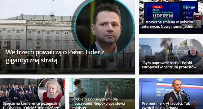 Interia z Polsatem pierwszy raz wyprzedziła Wirtualną Polskę i RASP