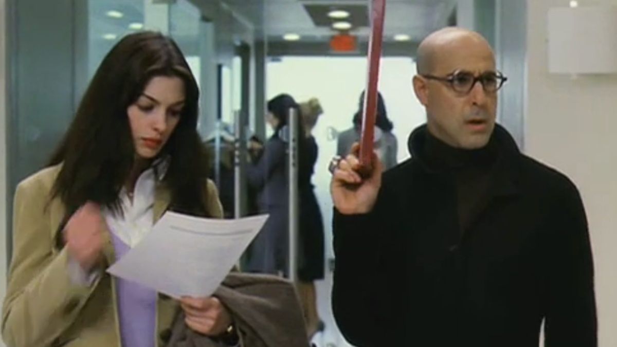 Kadr z filmu "Diabeł ubiera się u Prady"