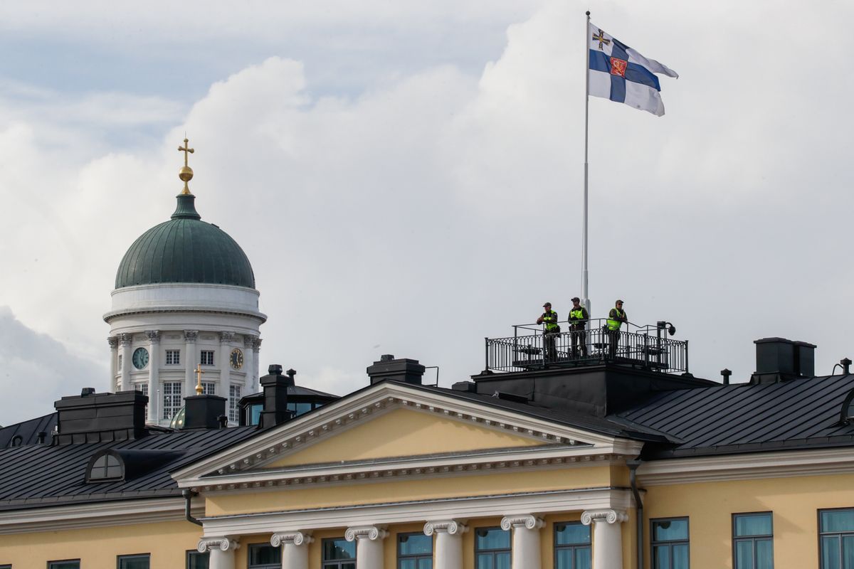 Nz. pałac prezydencki w Helsinkach 