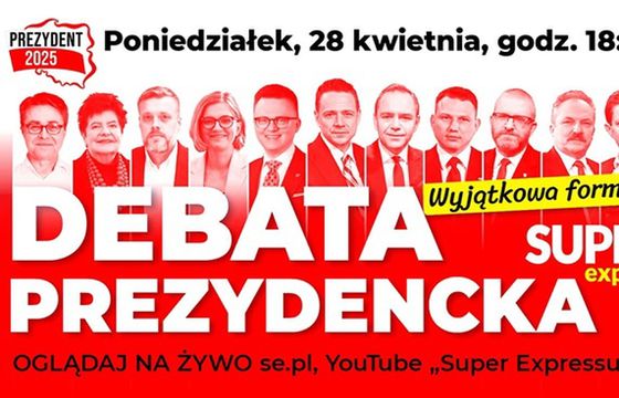 „Super Express” też organizuje debatę prezydencką. Udział potwierdziło 12 kandydatów