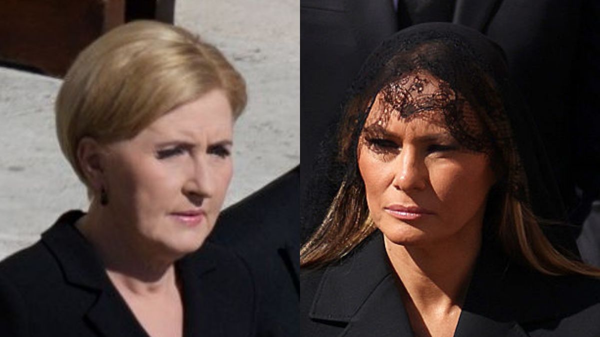 Agata Duda i Melania Trump na pogrzebie papieża Franciszka