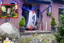 Niemcy: 22-latek "zaparkował" mercedesa w czyimś do domu