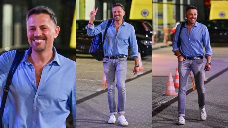 "Taniec z gwiazdami". Uczestnicy i prowadzący opuszczają studio po nagraniach 